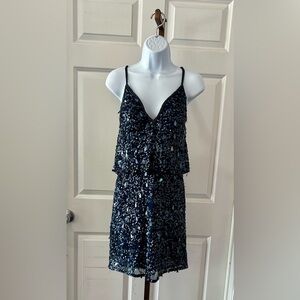 Sherri Hill Elegant Navy Dress